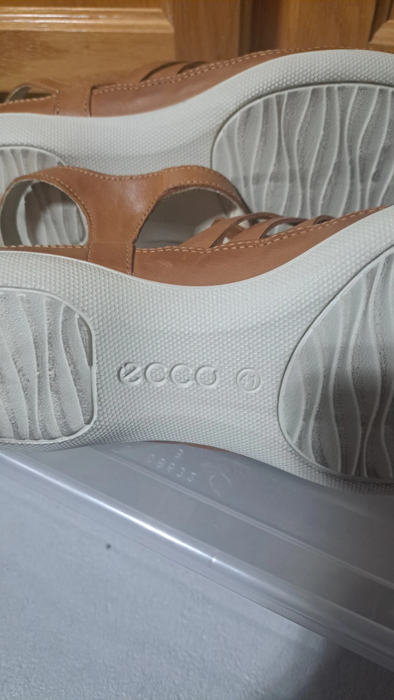 ECCO Women's Tan Leather Gladiator Sandals Size 41 - photo 3