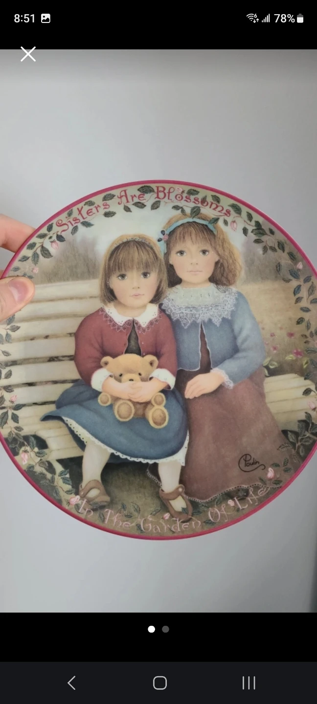 Bradford Exchange Sisters Are Blossoms Plate