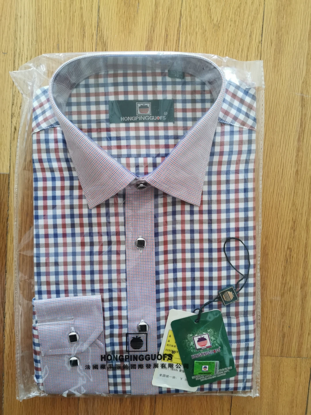 HONGPINGGUOFS Men's Dress Shirt Size 40