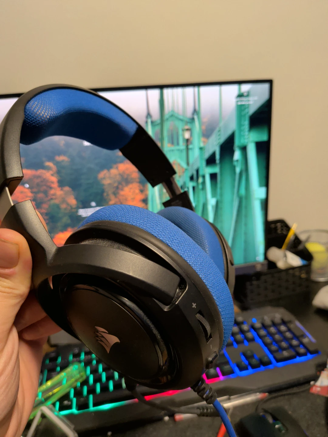Gaming Headset Blue - photo 2