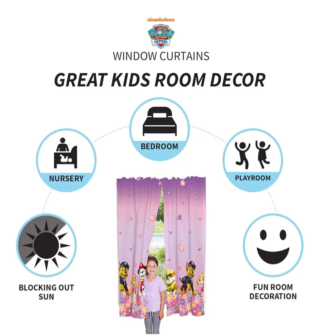 Nickelodeon Paw Patrol Window Curtains - photo 3
