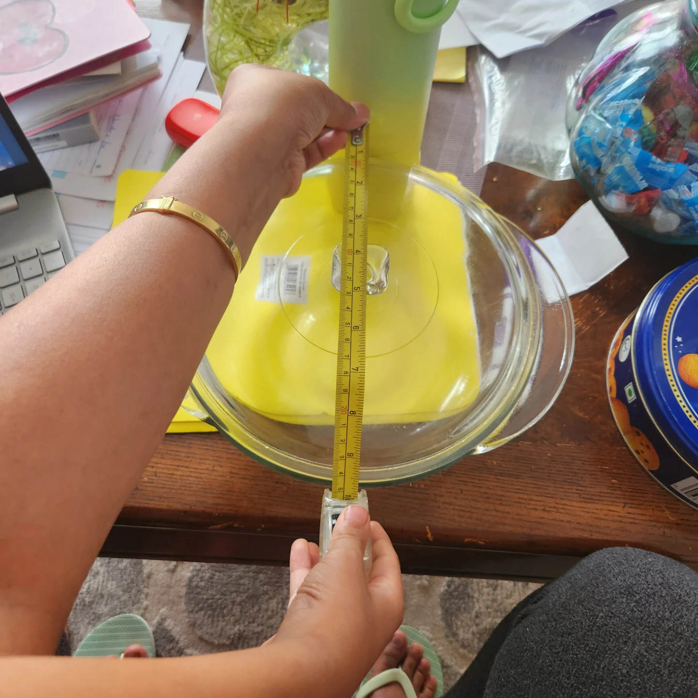 Glass Mixing Bowl with Lid - photo 5
