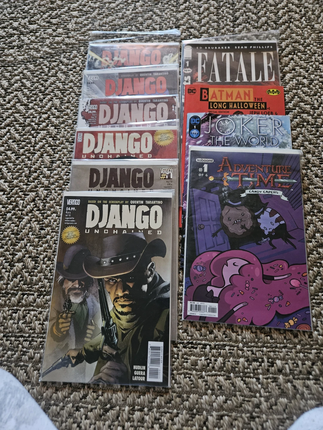 Lot of 10 DC Comics: Django Unchained, Joker, Adventure Time