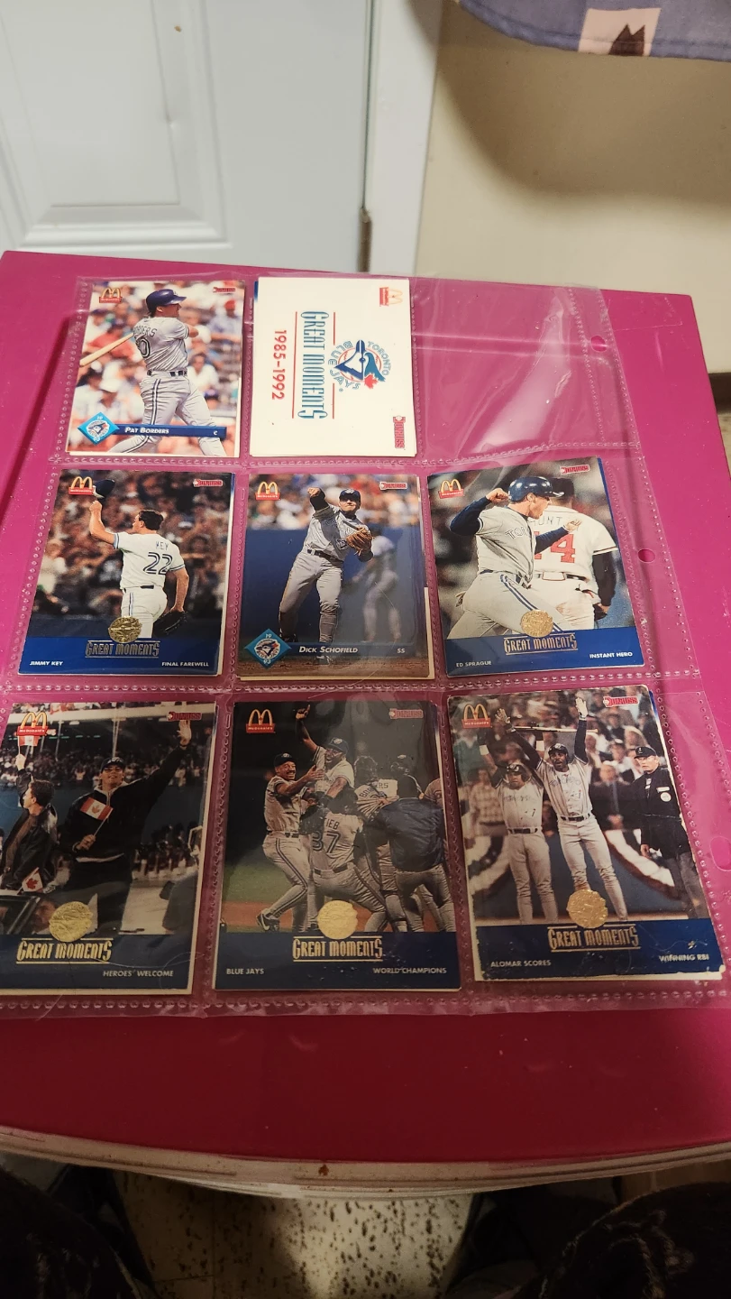 16 McDonald's Great Moments Toronto Blue Jays Baseball Cards - photo 2