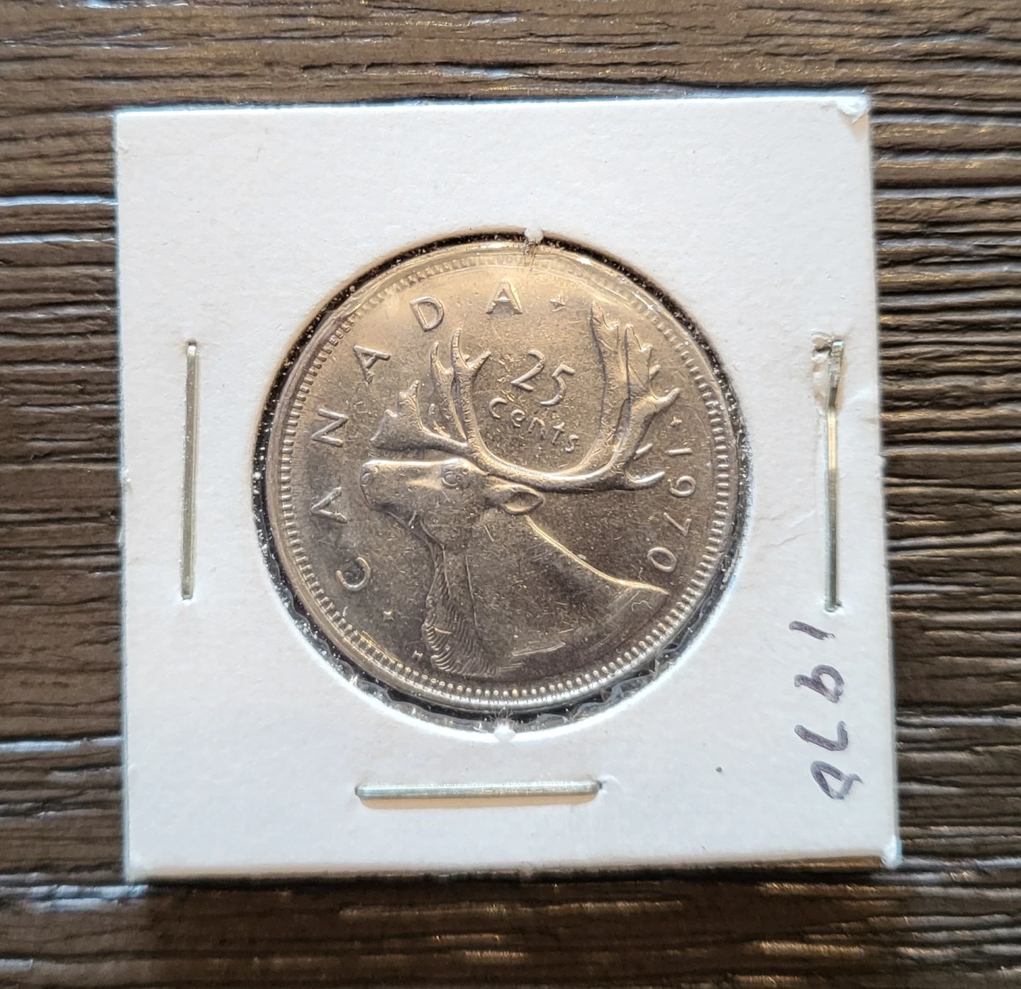 1970 Canadian 25 Cent Coin