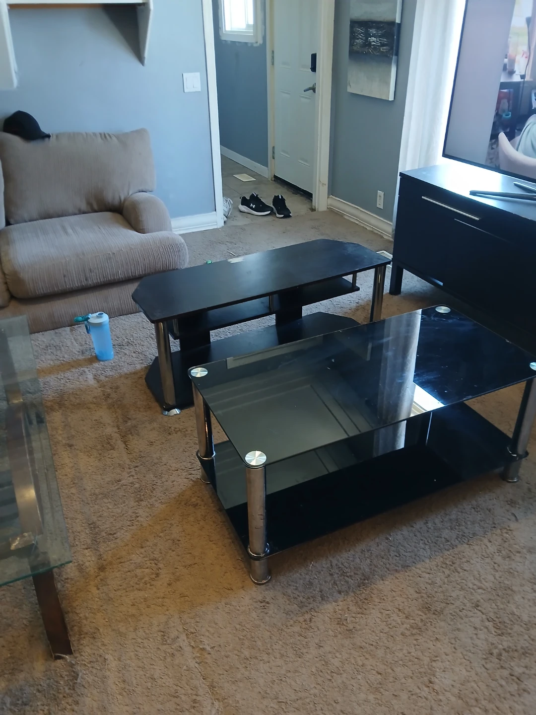 Living room tv stand & matching coffee table