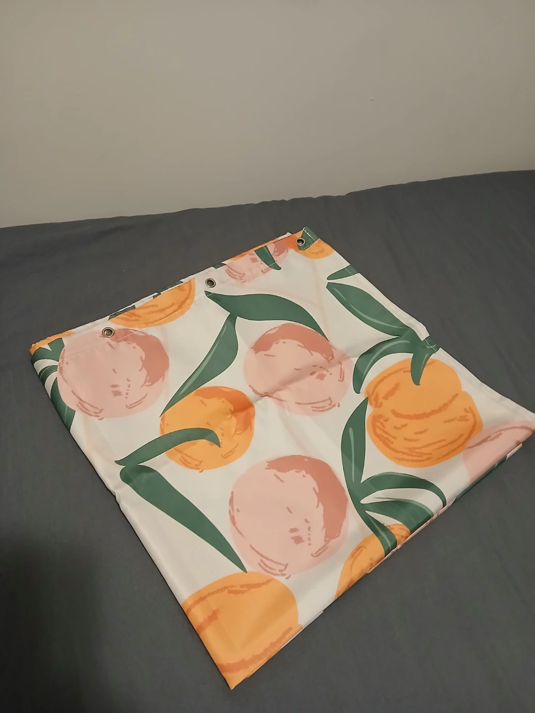 Orange and Pink Peaches Shower Curtain