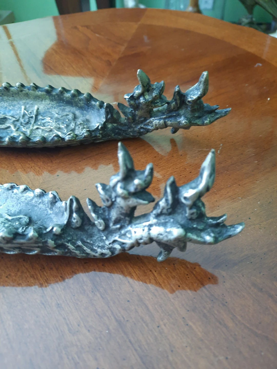 Vintage Naga boat Design Metal Ashtrays Set of 2 - photo 2