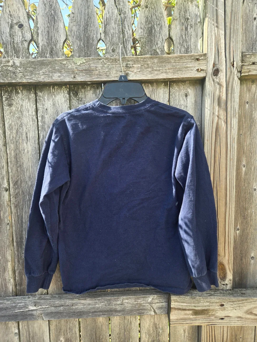 Fruit of the Loom Long Sleeve T-Shirt Size L (10/12) Navy Blue - photo 3
