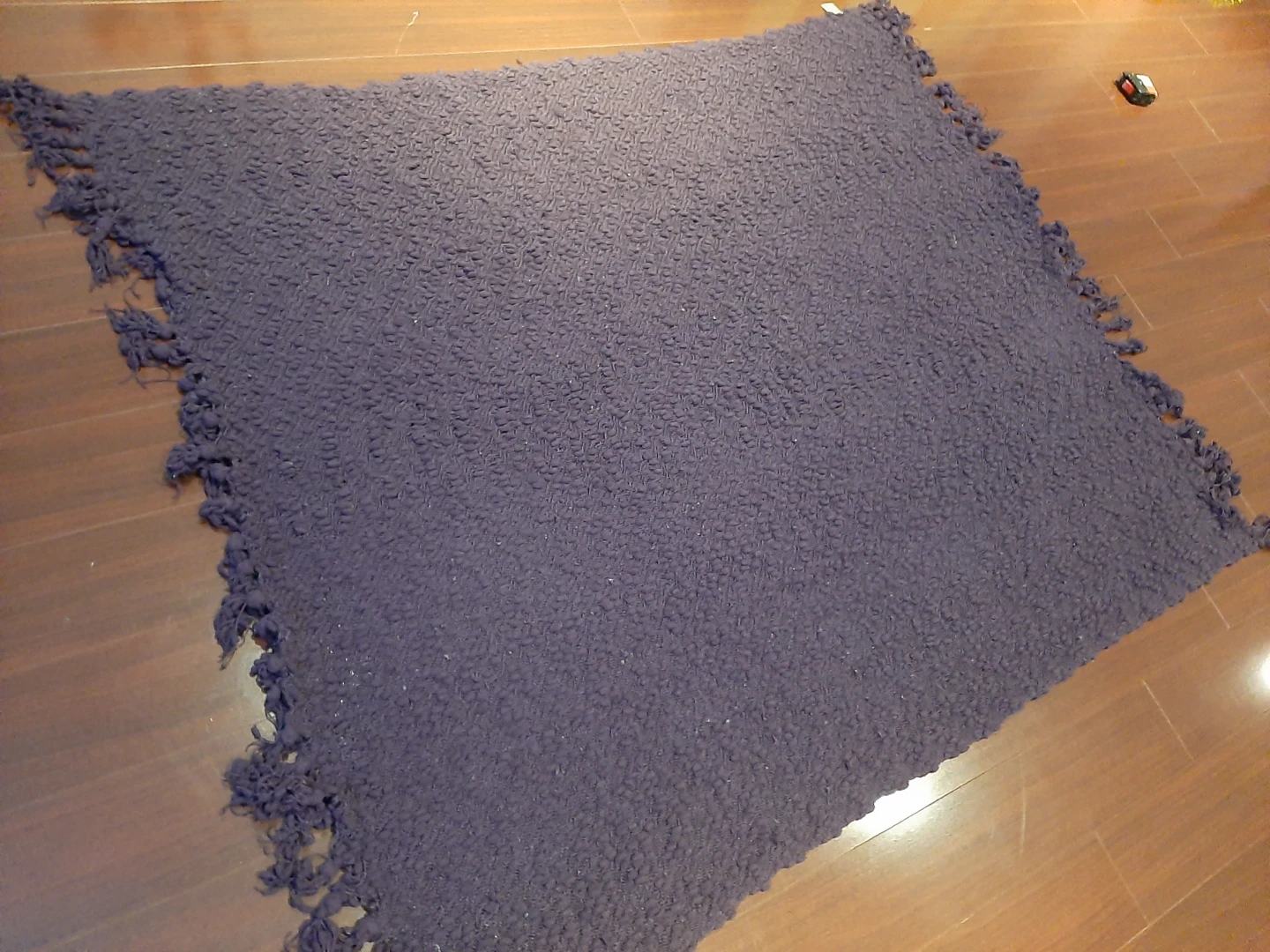 Purple Textured Throw Blanket - photo 4