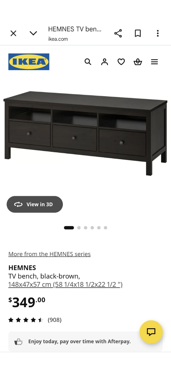 Ikea HEMNES 3 Drawer TV Stand-Great Condition - photo 2