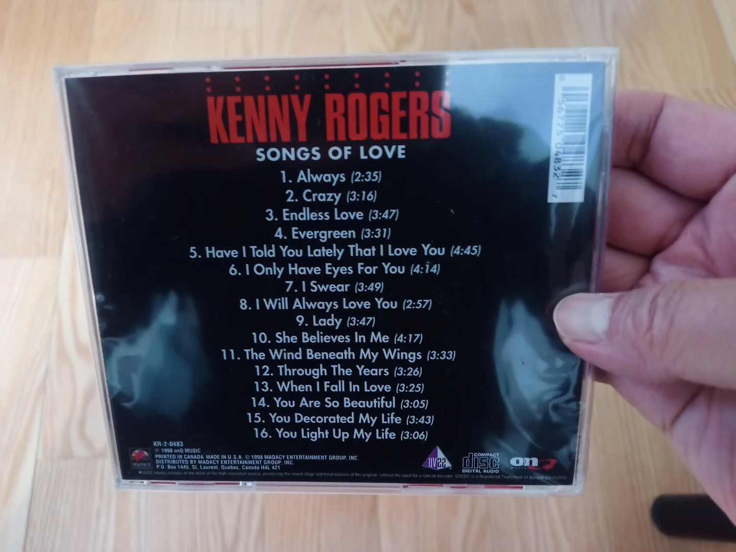 Brand New & Sealed -Kenny Rogers Songs of Love CD - photo 2