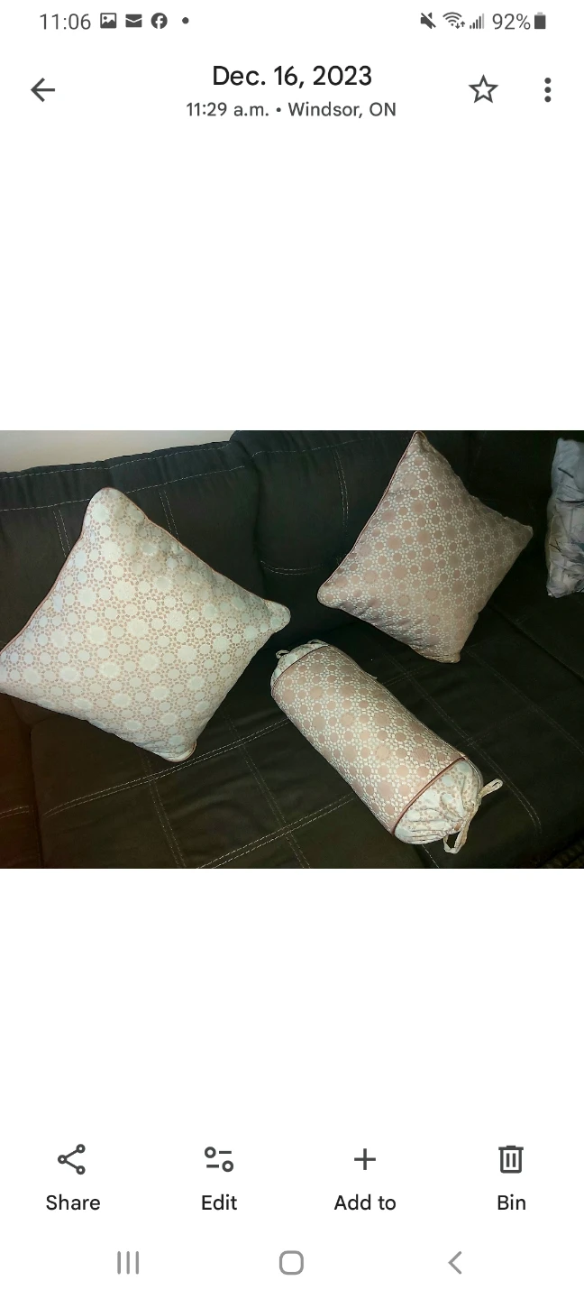 Decorative Throw Pillows and Bolster Pillow Set - photo 3
