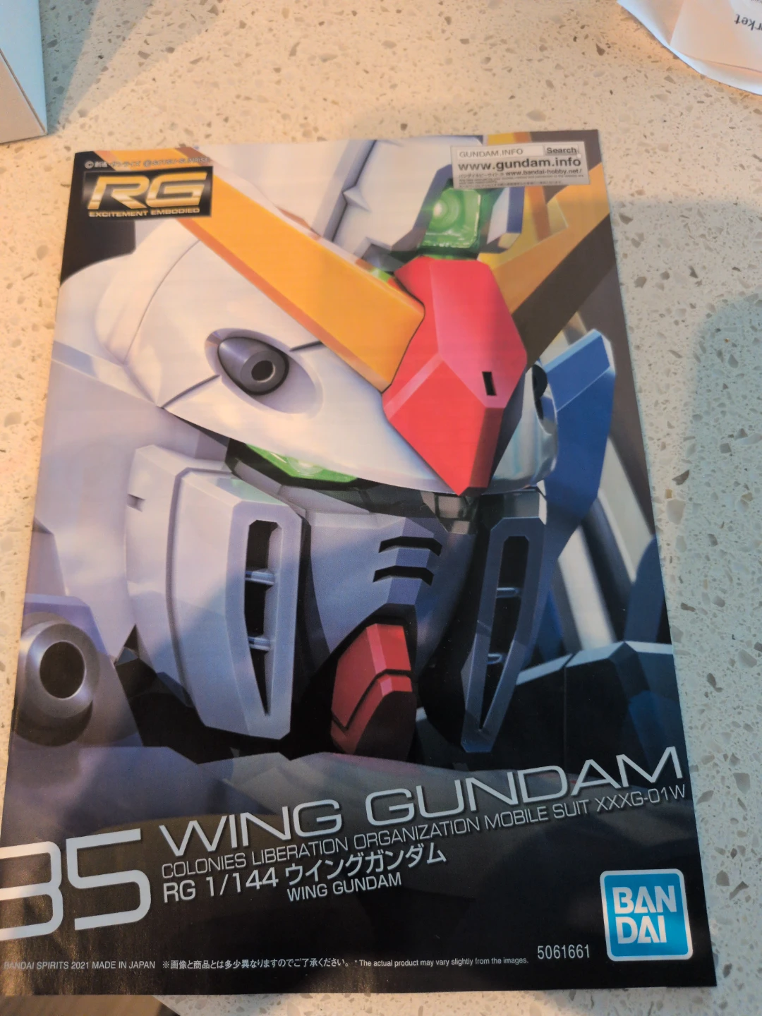 Bandai RG 1/144 Wing Gundam XXXG-01W Model Kit - photo 2