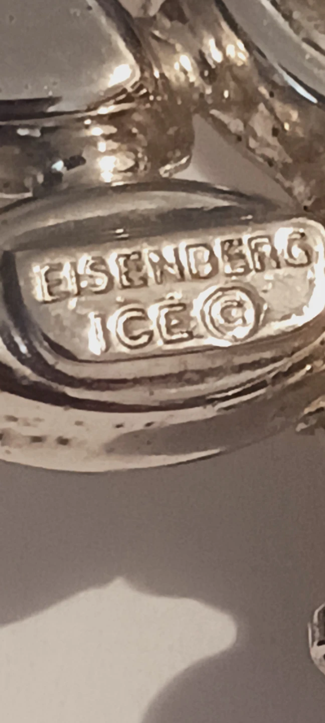 EISENBERG ICE Signed Art Deco Laurel  Crystals  Brooch - photo 4