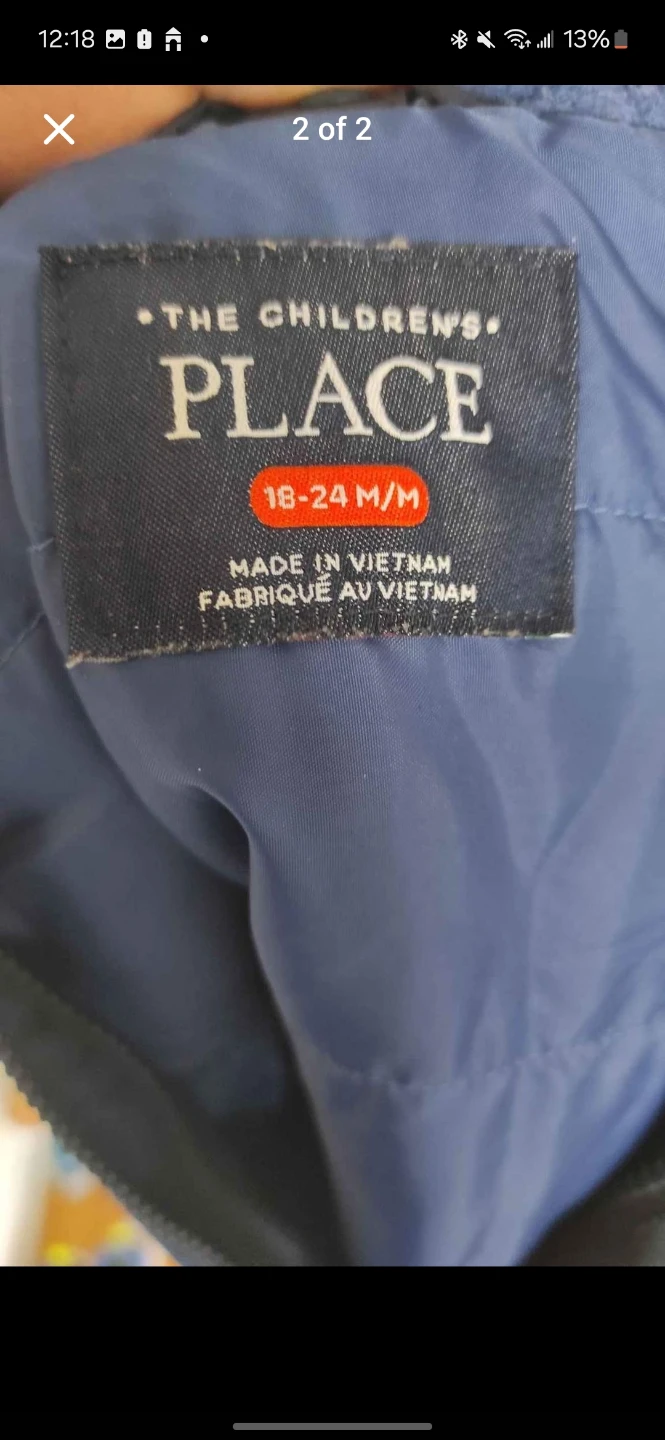 The Children's Place Jacket 18-24M Blue/Black - photo 2