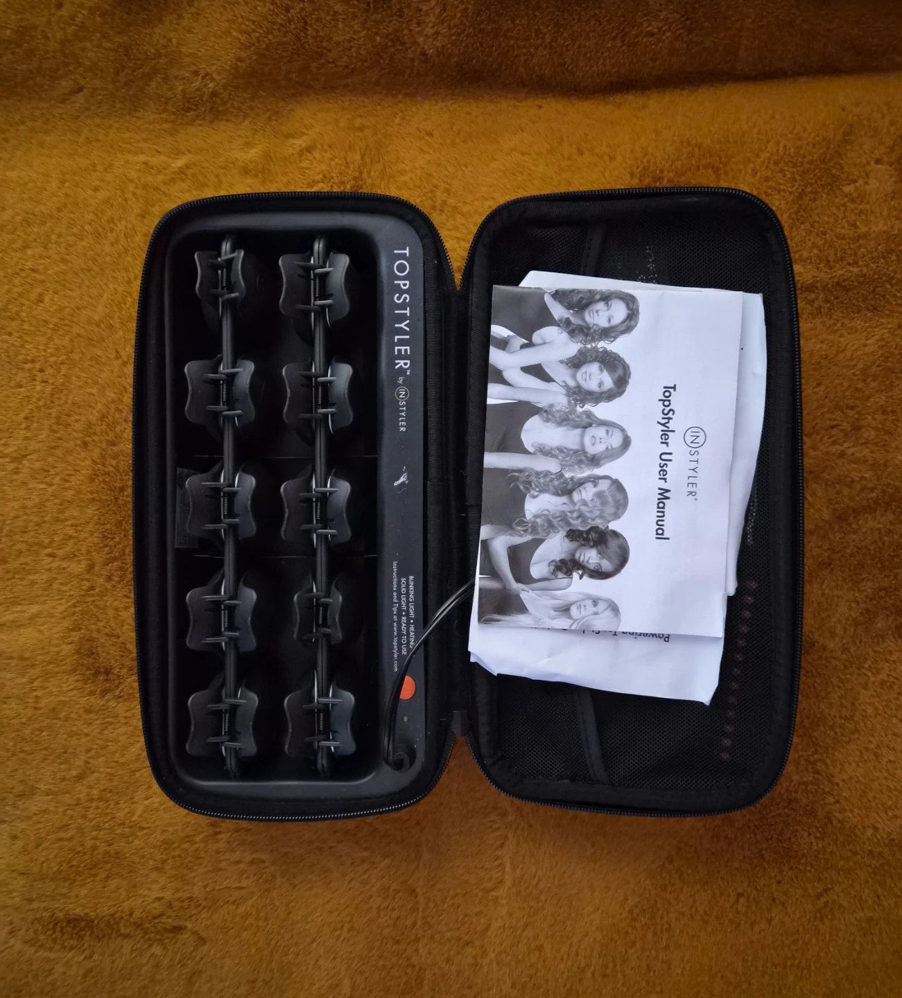 Topstyler Hair Curler Set with Case and User Manual