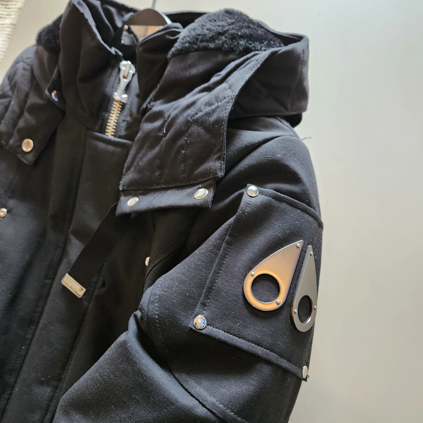 Moose Knuckles Black Down Filled Parka Coat - photo 5