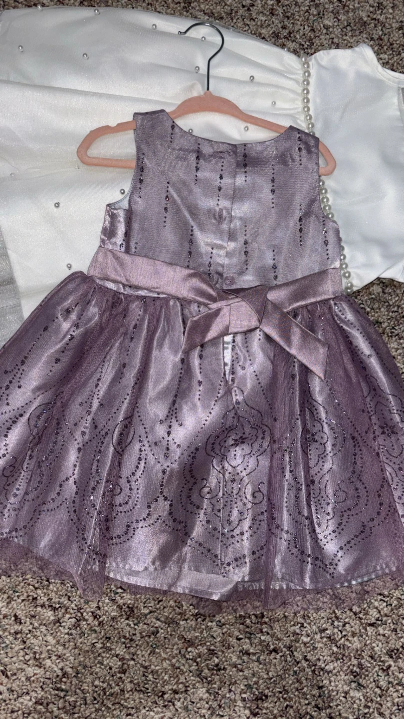 Zenzee Girls' Lavender Sparkle Dress - photo 2