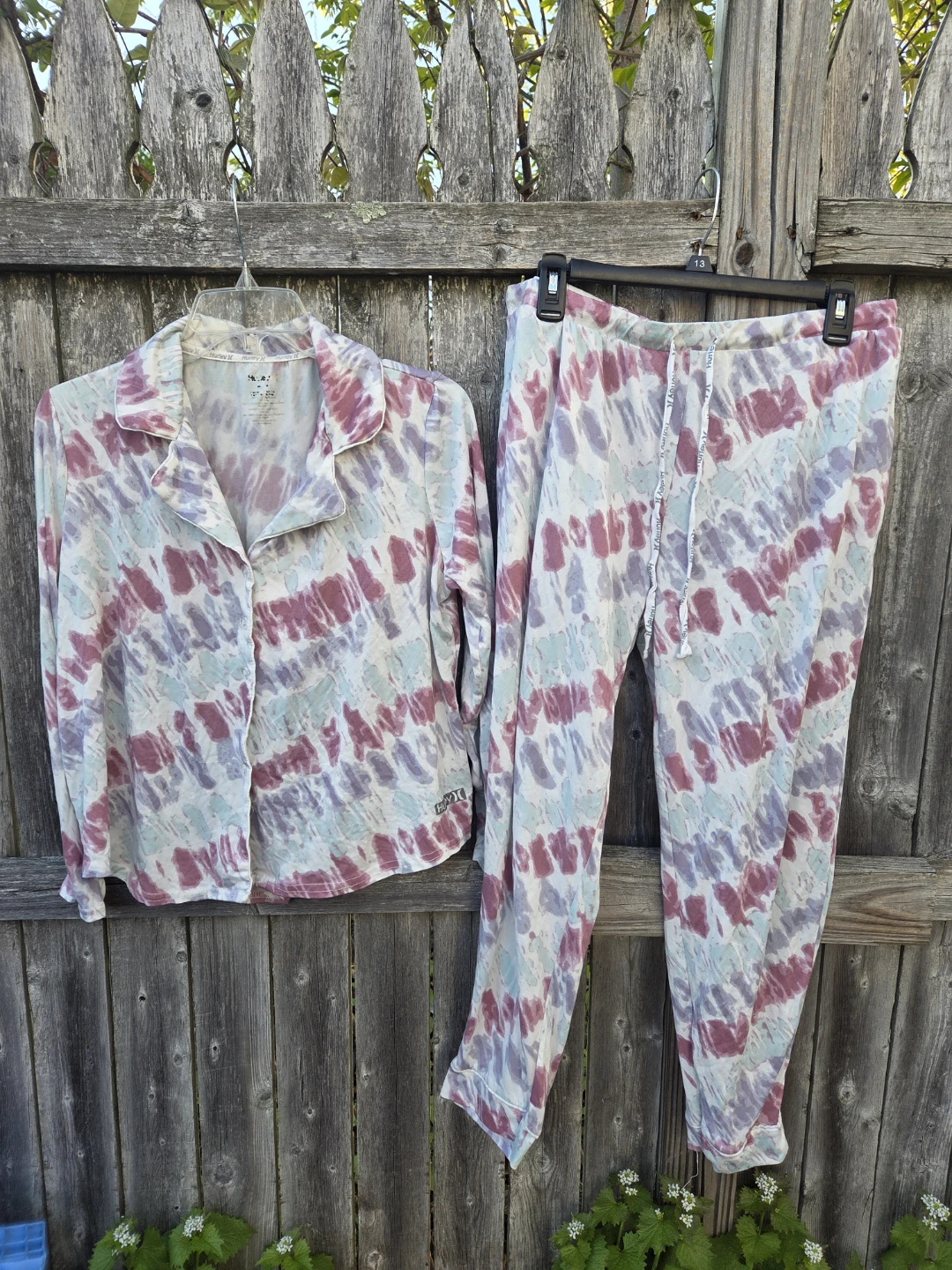 Women's Tie-Dye Pajama Set