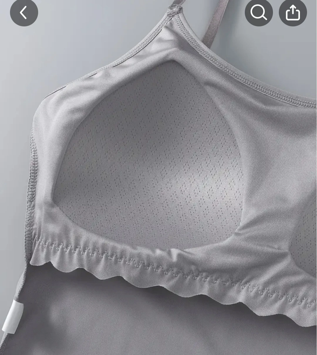 Grey Wireless Padded Bra Camisole Tank Top - photo 3