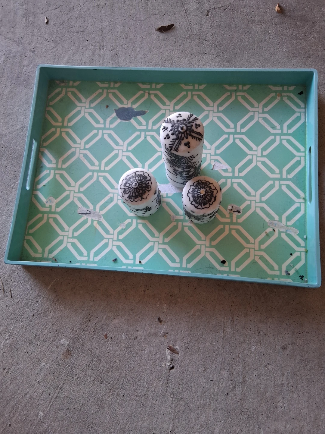 Decorative Tray with 3 Pillar Candles - photo 2