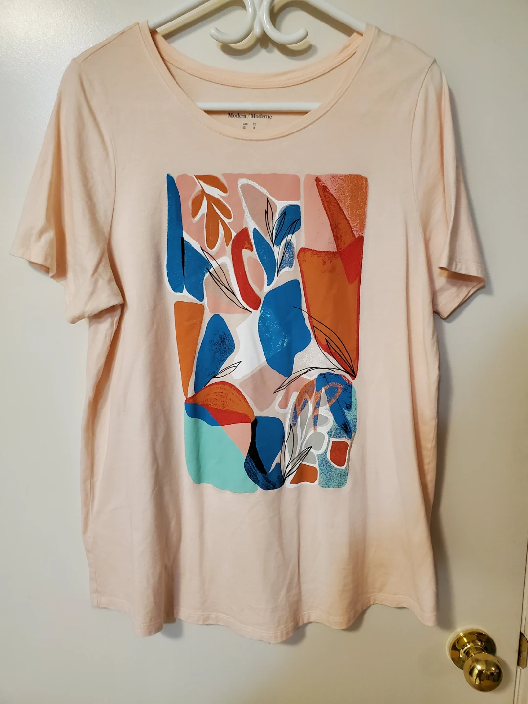 Addition Elle 1X Abstract Print T-Shirt