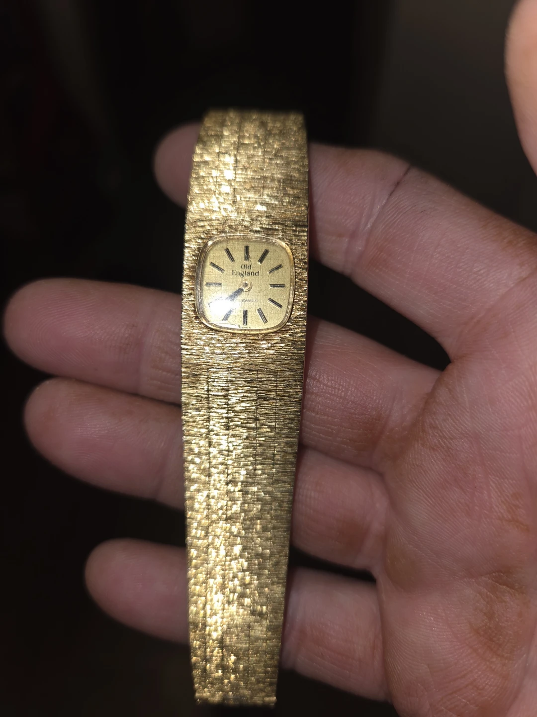 Old England Women's Gold-Tone Textured Watch