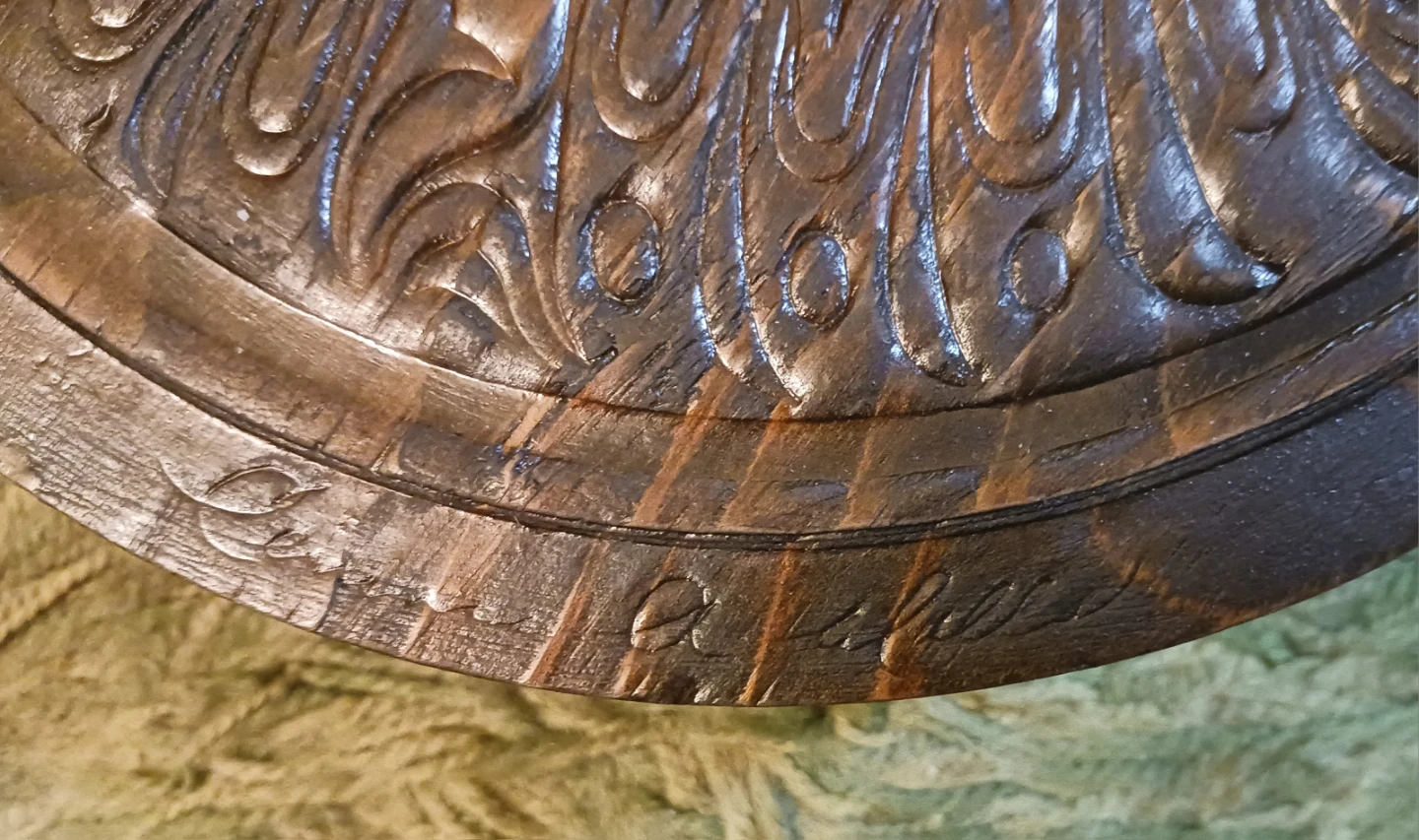 Vintage Carved Wooden Box - Pacific Northwest Native Motif - photo 2