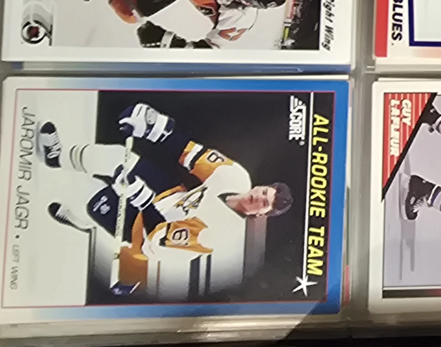 Score All-Rookie Team Jaromir Jagr Hockey Card