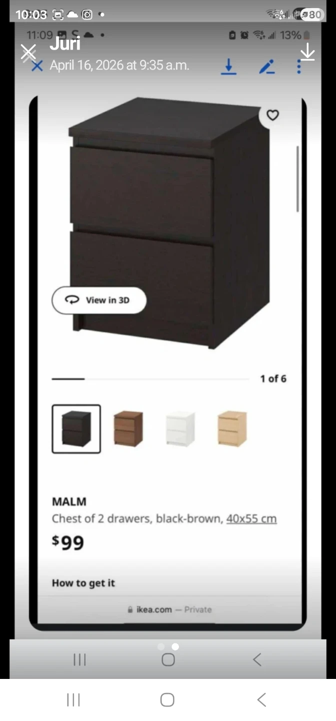 Ikea dresser and 2 night stands malm ikea - photo 3