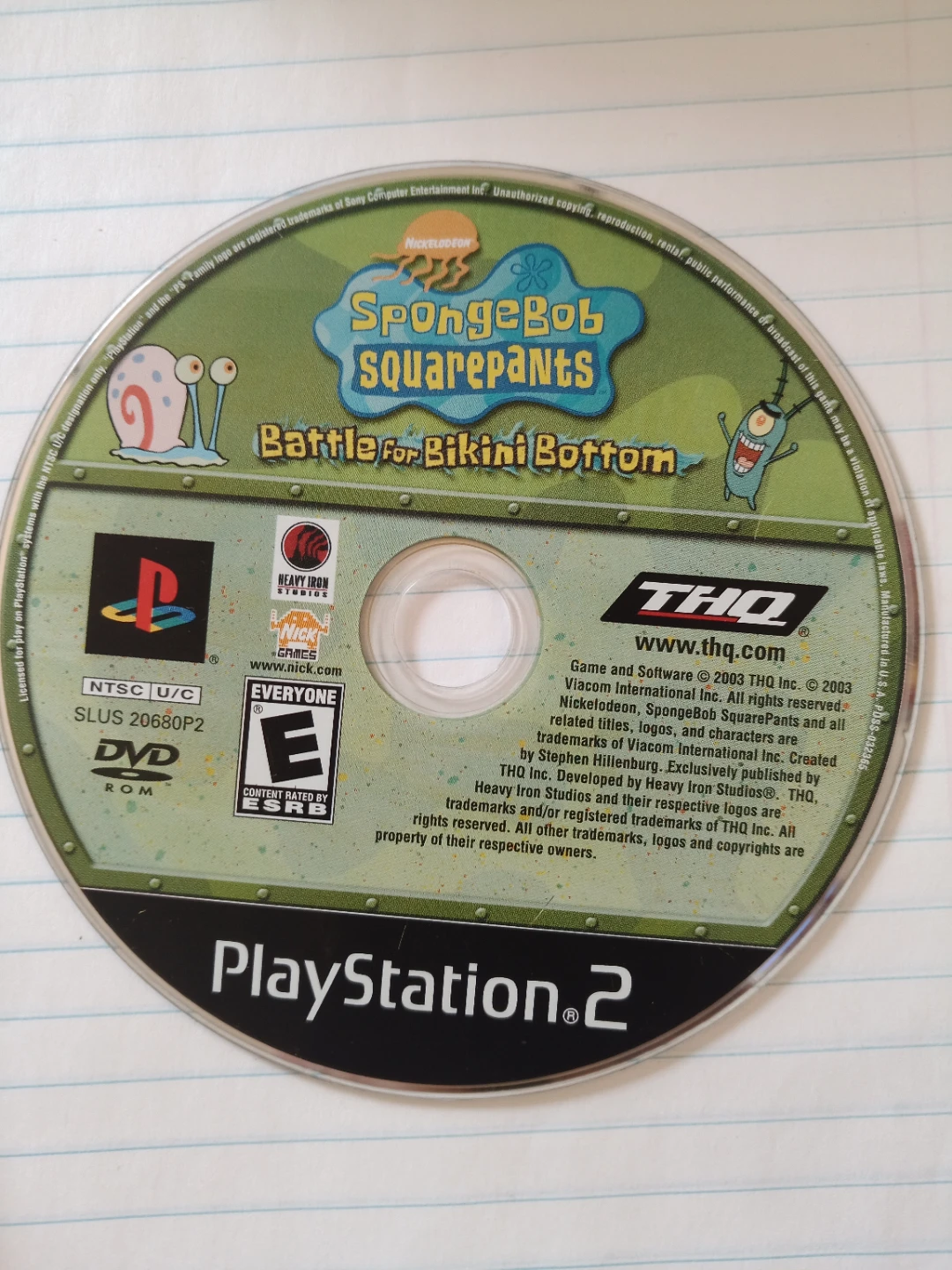 PS2 SpongeBob SquarePants: Battle for Bikini Bottom