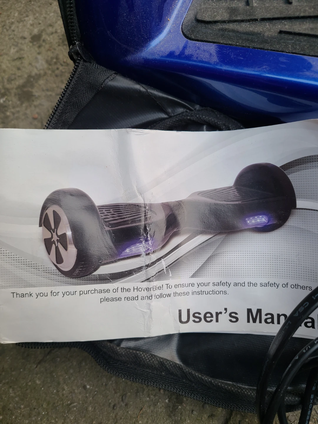 Blue Hoverboard with Charger and User Manual - photo 3