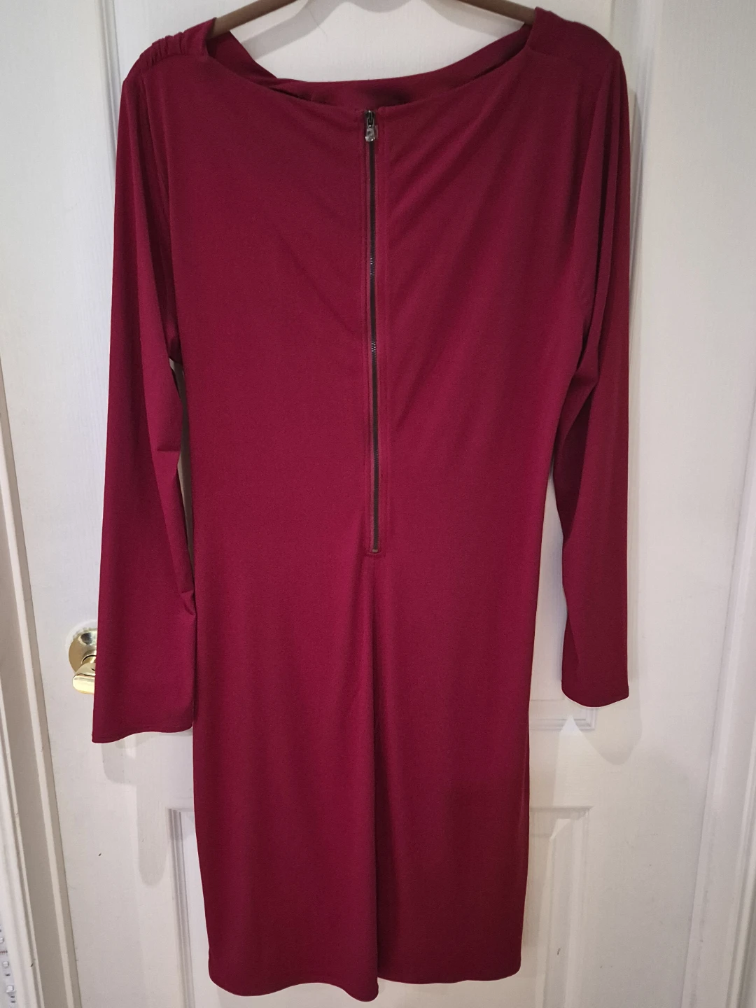Kenneth Cole New York Red Ruched Dress XL - photo 2