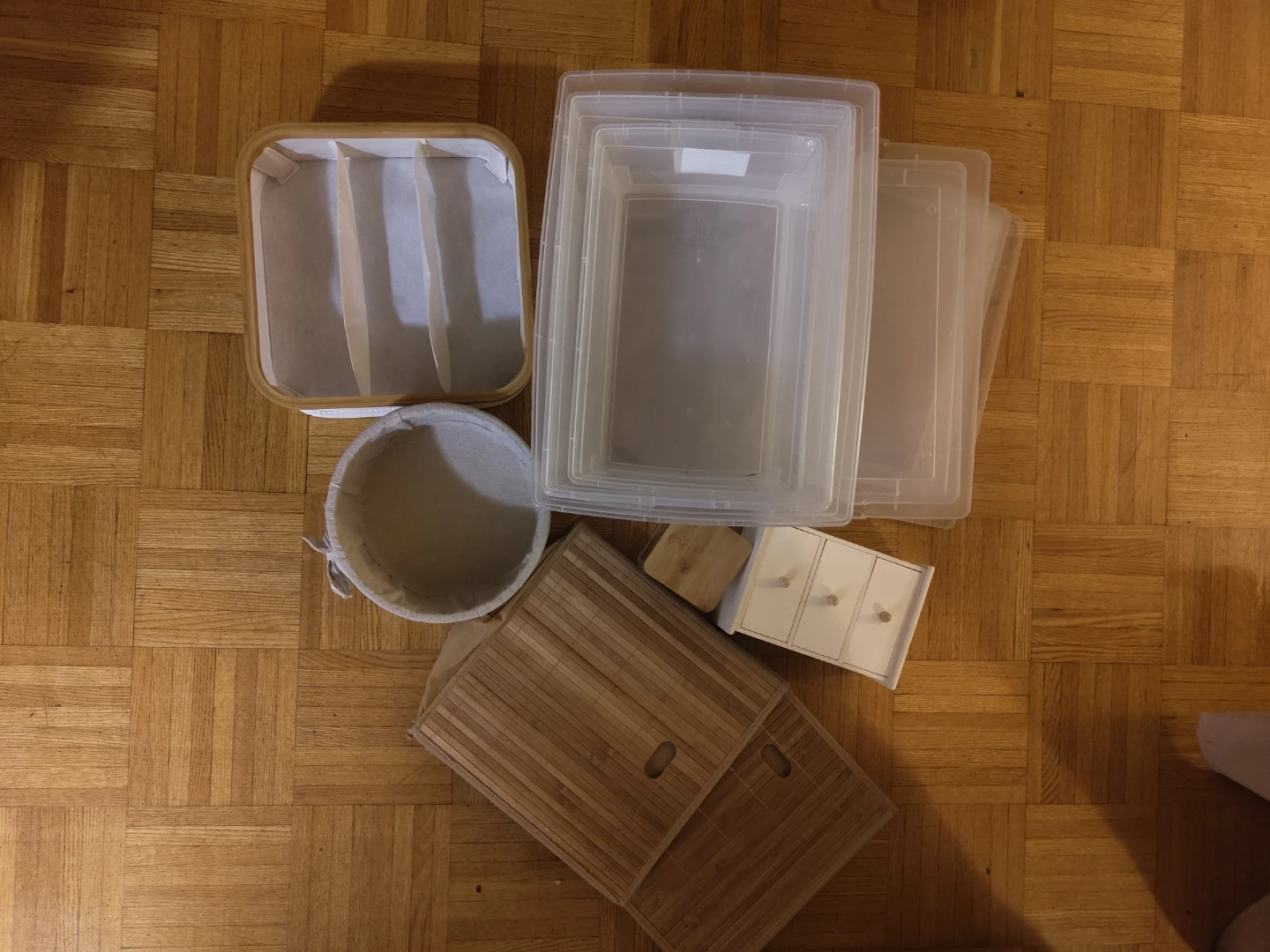 Assorted Storage Baskets and Boxes