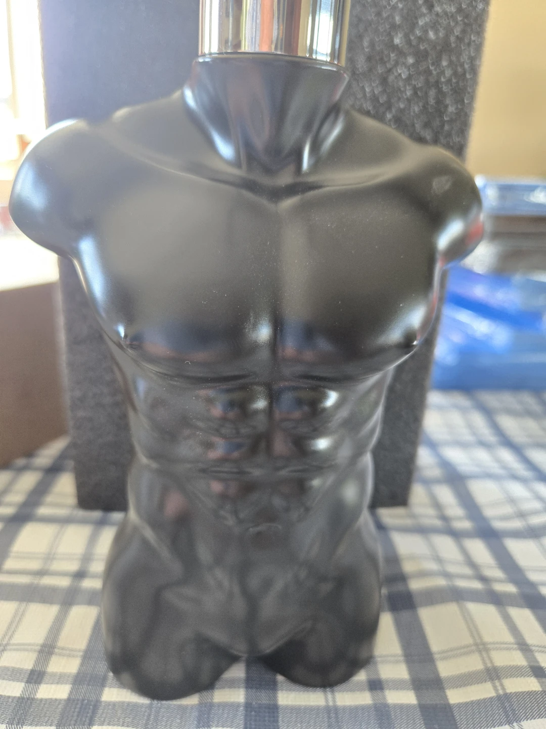Black Ceramic Torso Soap Dispenser - photo 4