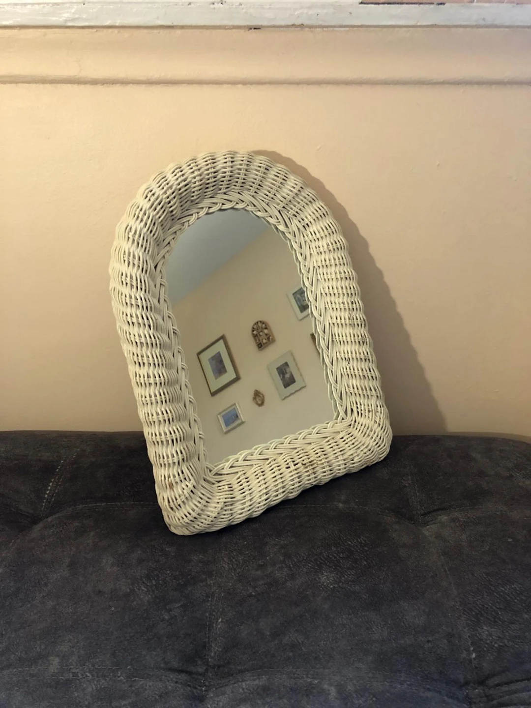 Small woven arch mirror - photo 2