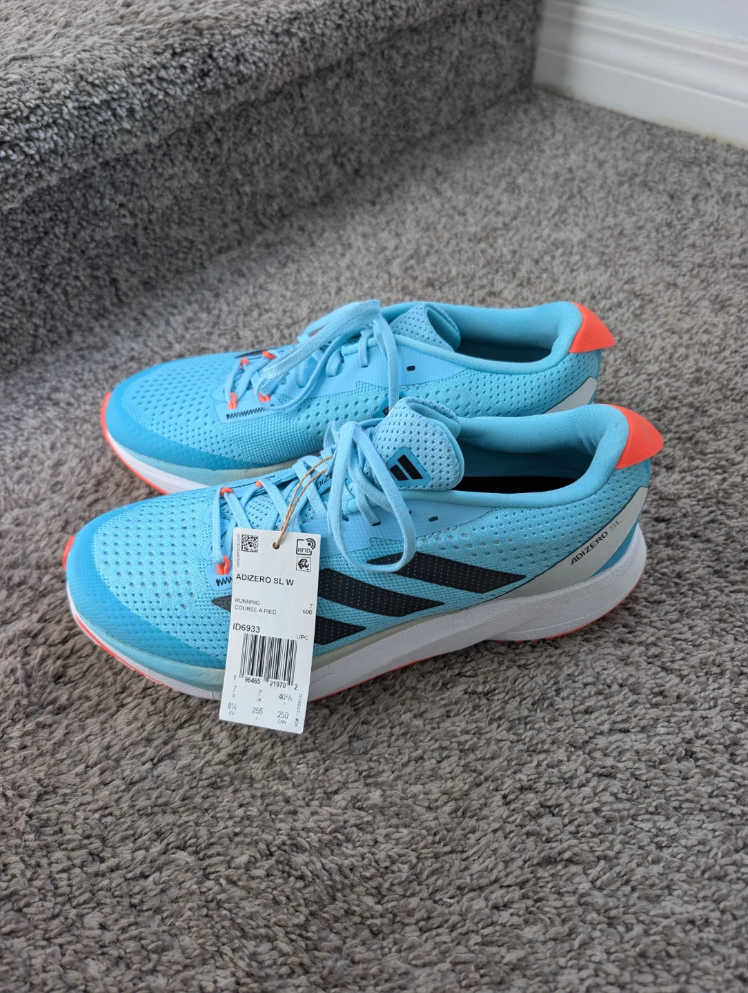 Women's Blue Adidas Adizero SL running shoes