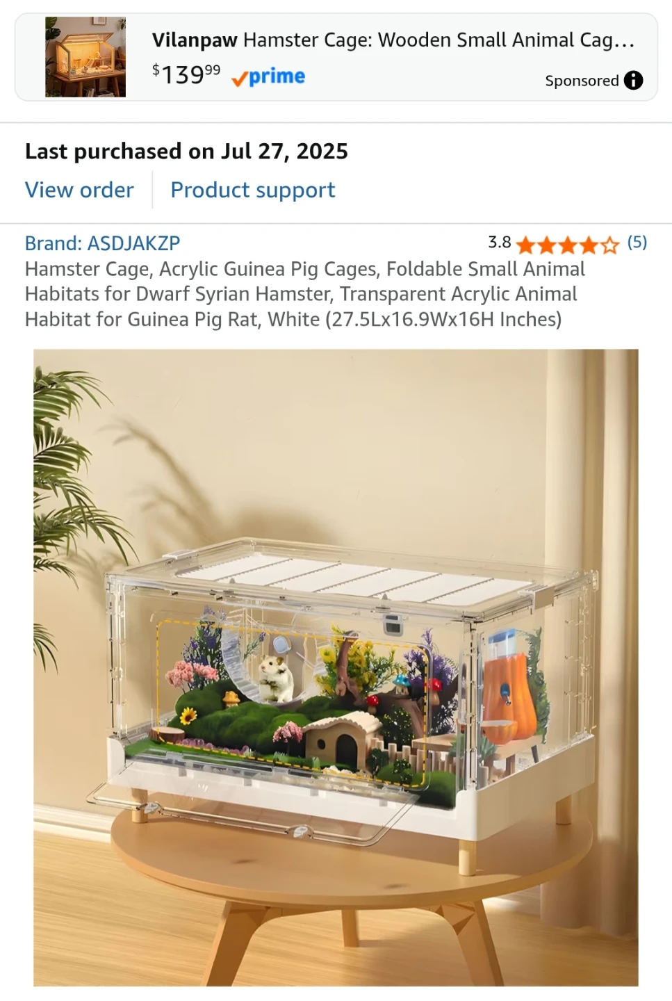 Small Animal Cage