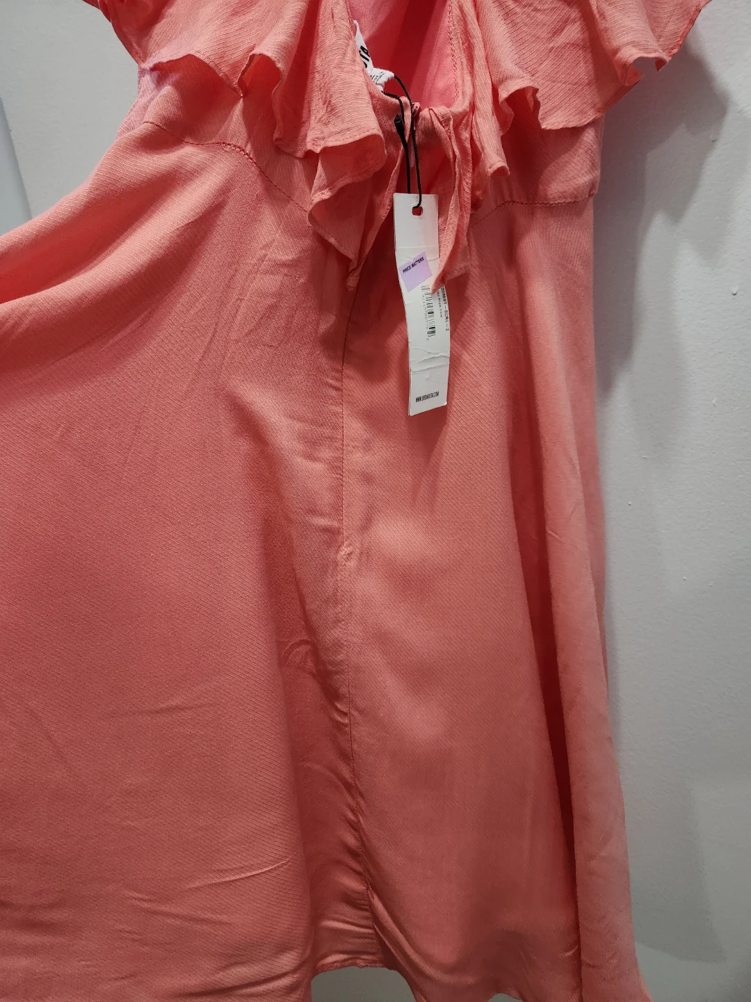BB Dakota Pink Ruffle Halter Dress - photo 3
