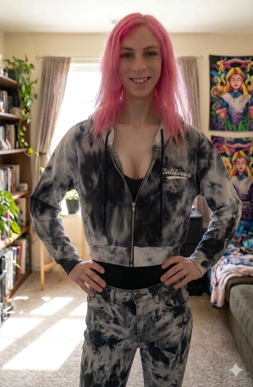 Streetwear Society Tie-Dye Zip-Up Hoodie - photo 4