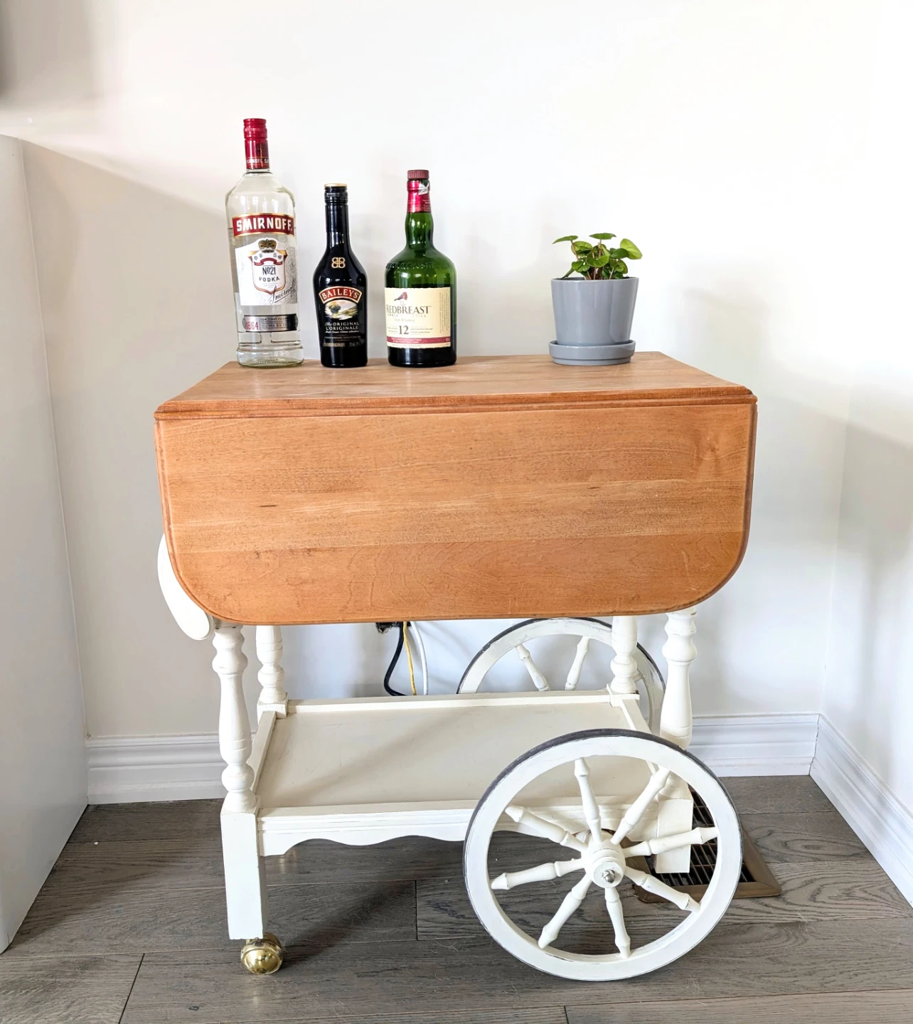 Vintage Drop Leaf Kitchen/Bar Cart