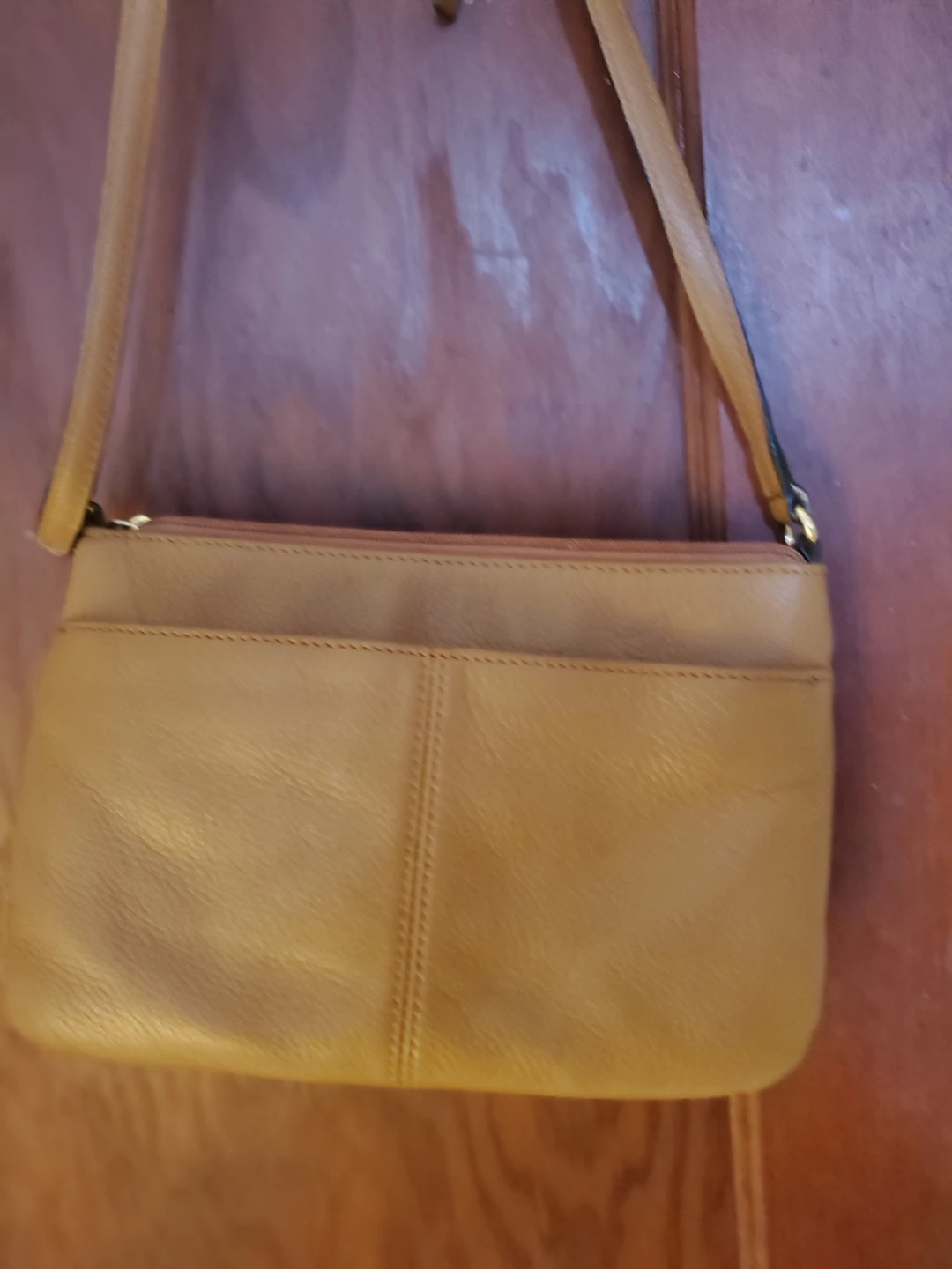Calvin Klein Tan Leather Crossbody Bag - photo 2