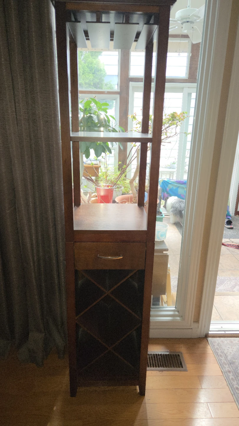 Wooden Wine Rack Stand with Drawer