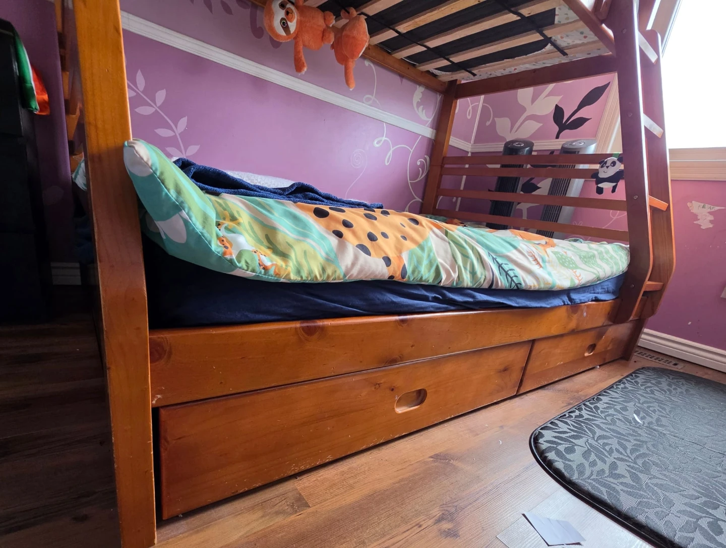 Harriet Bee Briyth Kids Twin Over Full Bunk Bed with Drawers