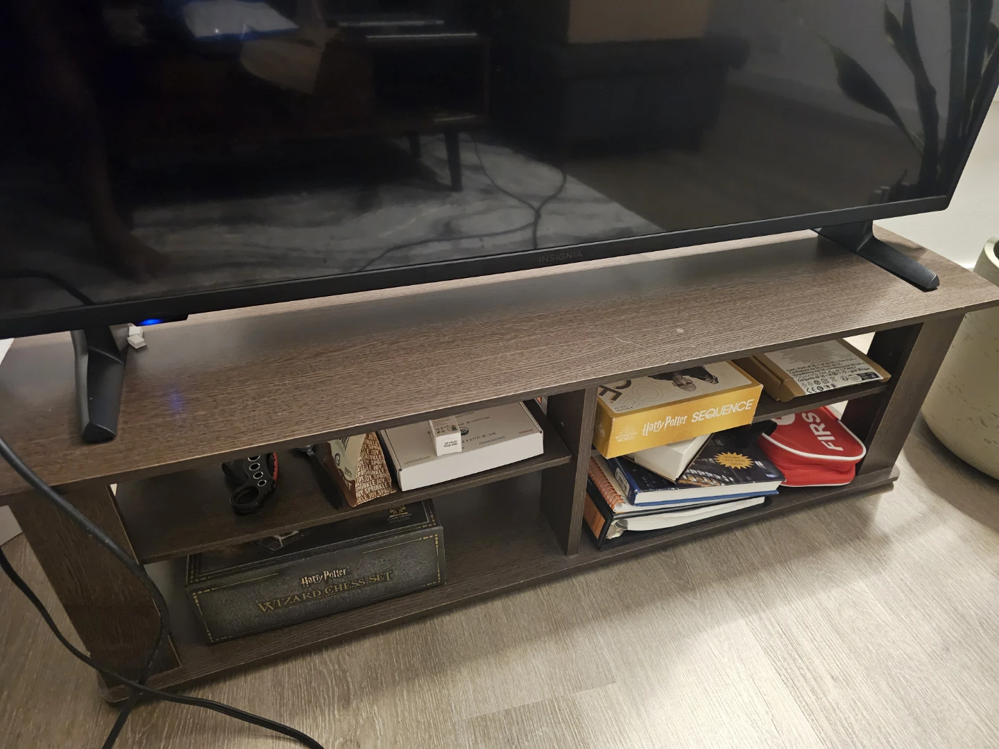 Dark Wood Entertainment Stand