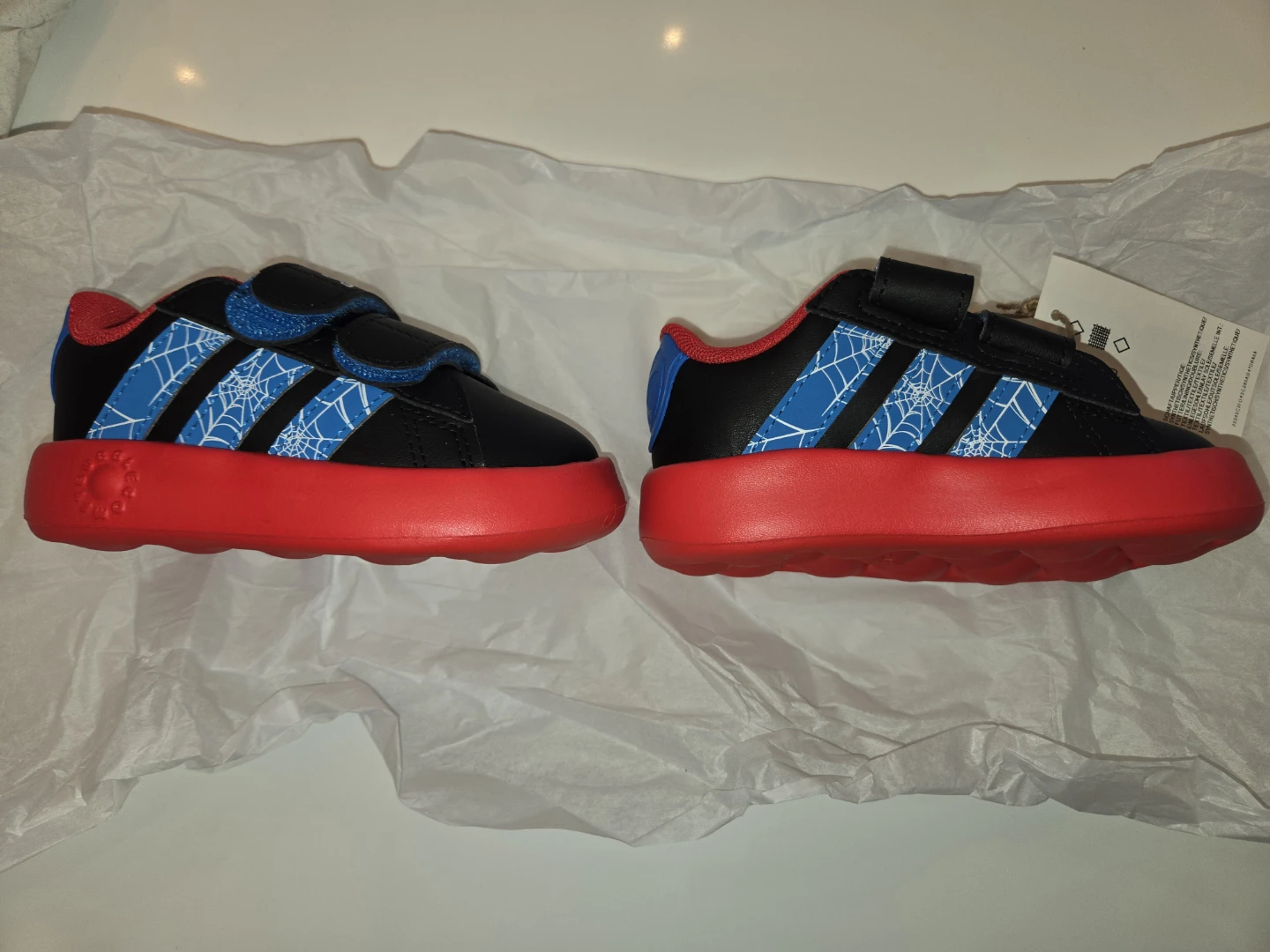 BNWT Adidas Spider Man Toddler Shoes - photo 2