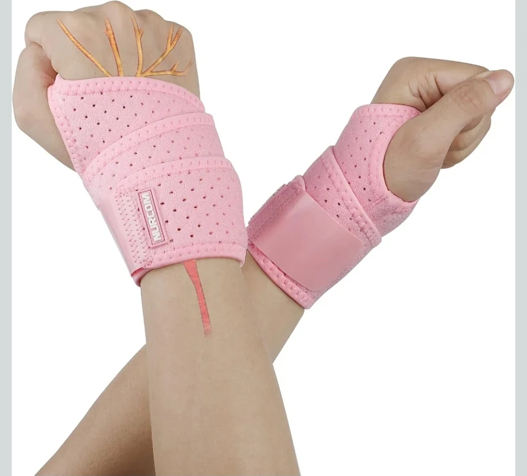 🌱NURCOM Copper Wrist Brace for Men & Women - Pink