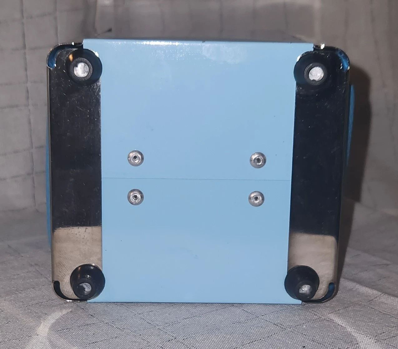 Light Blue Napkin Holder with Chrome Trim - photo 4