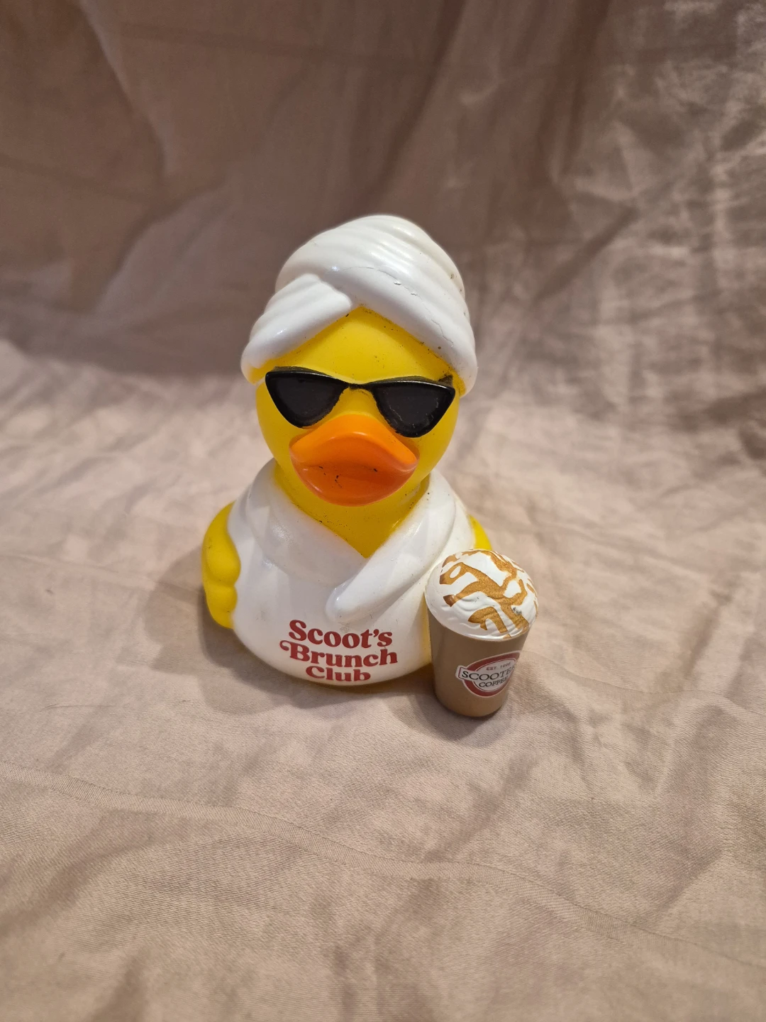Scooters Brunch Club Rubber Duck Bath Toy